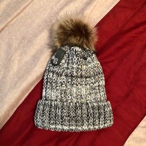 Beanie with Studs and a Pom Pom